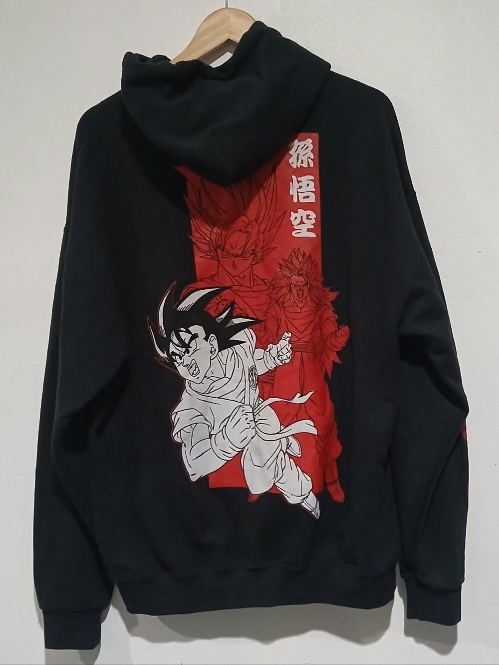 Dragon Ball Z Goku Forms Pullover Hoodie Size: XL